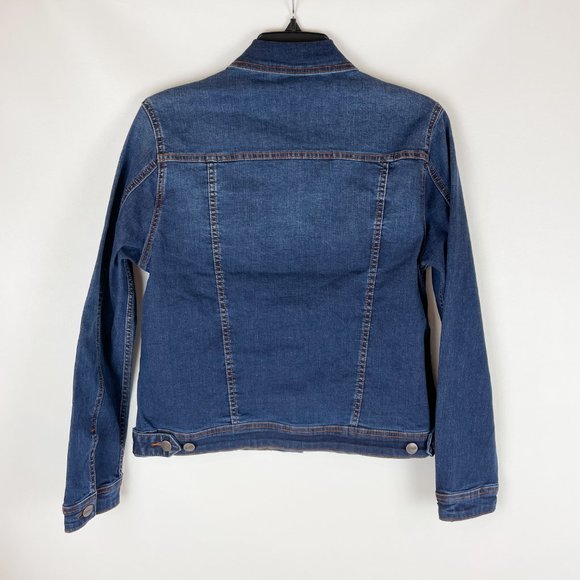Nanette Lepore Denim Jacket M Fiona Wash NWOT - Picture 2 of 7